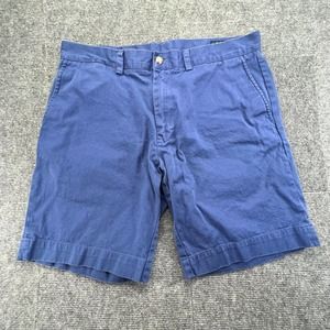 Polo Ralph Lauren Chino Shorts Mens 34 Blue 9" Inseam Classic Preppy Casual
